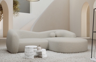 Sofa Dreams Ecksofa Sofa Loungesofa Polster Stoff Eckcouch Murcia L Form kurz