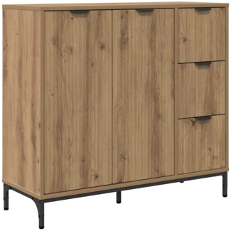 vidaXL Sideboard Artisan-Eiche 89,5 x 33 x 82 cm Holzwerkstoff 883463