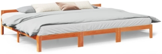 vidaXL Familienbett ohne Matratze Wachsbraun 270x200 cm Massivholz 3324576