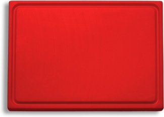 F. DICK Schneidebrett mit Saftrille Kunststoff rot 265 x 325 x 18 mm