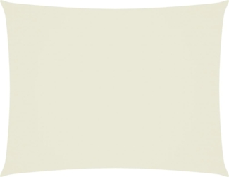 vidaXL Sonnensegel Oxford-Gewebe Rechteckig 3,5x5 m Creme 135215
