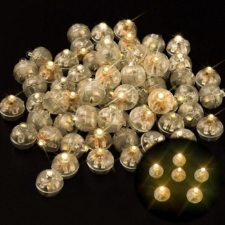 FELIXLEO LED Baustrahler 120 Stück LED Ballons Lichter Mini Bunt Led Ballonlichter