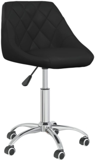 vidaXL Bürostuhl Drehbar Schwarz Kunstleder [335190]
