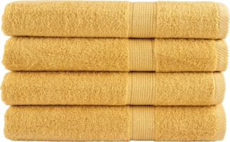 vidaXL Premium-Saunatücher SOLUND 4 Stk Gold 80x200 cm 600 g/m² 137291