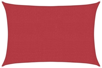 vidaXL Sonnensegel 160 g/m² Rot 3,5x4,5 m HDPE 311626