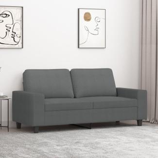 vidaXL 2-Sitzer-Sofa Dunkelgrau 140 cm Stoff 359392