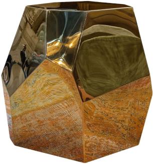 Casa Padrino Designer Beistelltisch Gold 65 x 50 x H. 60 cm - Designer Kollektion