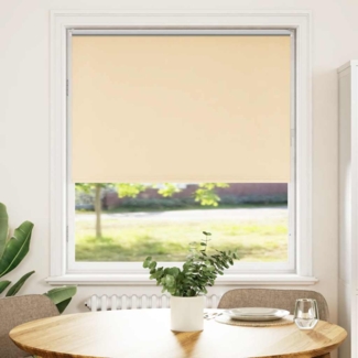 vidaXL Verdunkelungsrollo Beige 110x150 cm Stoffbreite 105,7 cm 4010740
