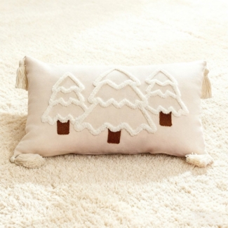 MODFU Kissenbezüge Weihnachtskissenbezug Weicher Dekokissenbezug Sofa-Deko Kissenbezug, (1 Stück), 30x50cm mit Weihnachtsbaum-Muster Sofa- und Wohnzimmer-Deko