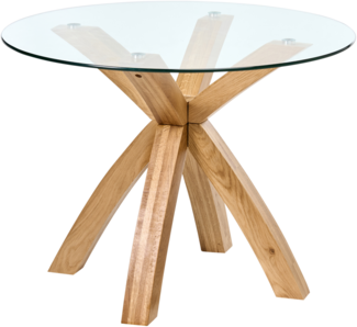 Esstisch YAPP Hellbraun 100 cm 100 cm Sicherheitsglas