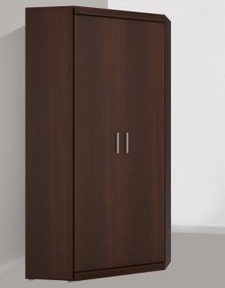 Eckkleiderschrank 93x93 cm Schlafzimmer Eckschrank nussbaum imperial