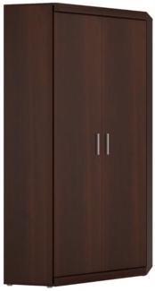 Eckkleiderschrank IMPERIAL 93x93cm Schlafzimmerschrank 2-türig Nussbaum Imperial