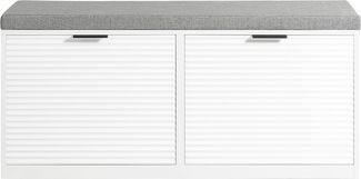 SoBuy FSR147-W Waschbeckenunterschrank, MDF, Lackiert, Weiß, 60 x 61 x 30 cm