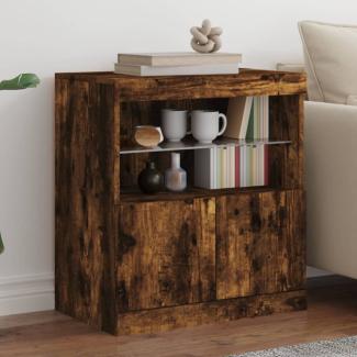 vidaXL Sideboard mit LED-Leuchten Räuchereiche 60x37x67 cm 836655