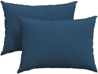 vidaXL Sofakissen 2 pcs Blau 70 x 50 cm Stoff 42013747