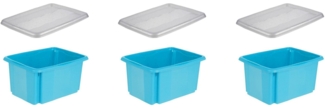 keeeper Organizer emil (Set, 3 St), Aufbewahrungsbox, 15 L, mit Deckel, hochwertiger Kunststoff