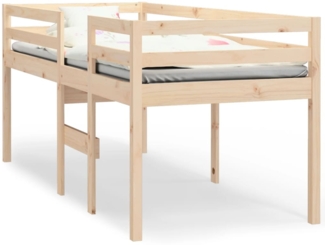 vidaXL Hochbett 90x190 cm Massivholz Kiefer 821614
