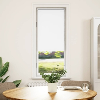 vidaXL Verdunkelungsrollo Weiß 60x150cm Stoffbreite 55,7 cm Polyester 4011900
