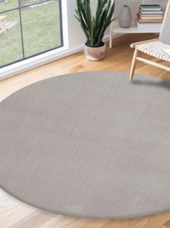 the carpet Teppich Relax round, rund, Höhe: 16 mm, waschbarer Wohnzimmer Teppich modern rutschfest