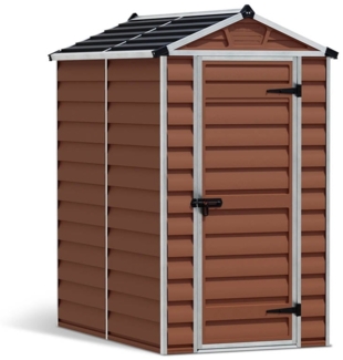 Palram - Canopia Kunststoff Gerätehaus Skylight 46 | Bernstein | 175x121x204 cm