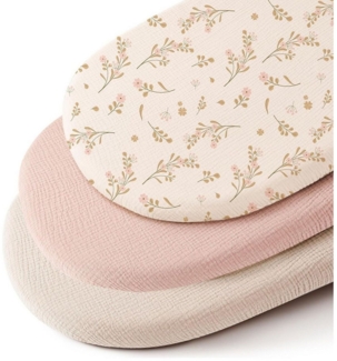 FOUORTUNATE-BEE Spannbettlaken 3er-Pack Spannbettlaken, (3 Stück), Geeignet für Kinderwagen, Stubenwagen & Kinderbett