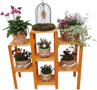 promadino Blumenständer Blummentreppe Etagerie, BxTxH: 98x32x88 cm