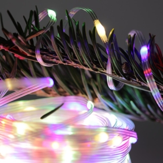 FHS LED-Lichterkette 100 LED multicolor 8-facher Timer, IP44