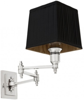 Casa Padrino Luxus Wandleuchte Nickel - Luxus Qualität