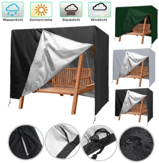 BTTO Gartenmöbel-Schutzhülle Garten Swing Hängematte Abdeckung,Hollywoodschaukel,3-Sitz,Wasserdicht, 220x125x170cm (LxBxH)