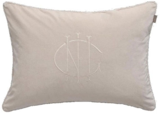 Gant Home Kissenhülle Monogram Cushion White Sand (50x70 cm) 853095901-100