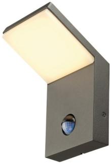 SLV No. 232915 ORDI LED Wandleuchte anthrazit 3000K mit Sensor IP44