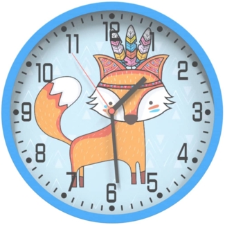 vidaXL Wanduhr Blau Ø25,5 cm Polystyren und Glas 4008400