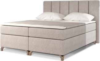 Eltap Basilio Bett (Dora 21) 140X200 Holzrahmen, Beige, 205 x 130 x 195 cm