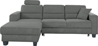 TRENDMANUFAKTUR Ecksofa Chamber, zeitlos und modern, hoher Sitzkomfort, L-Form, wahlweise mit Schlaffunktion