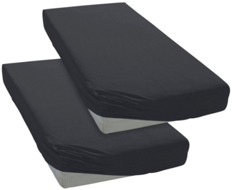 my home Spannbettlaken PHYSALIS, Jersey, Gummizug: rundum, (2 Stück), 100% Baumwolle, Matratzen bis 18 cm Höhe, Bettlaken, Spannbetttuch