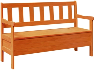 vidaXL Gartenbank Braun 119 x 76 x 44 cm Massivholz Kiefer 4012184