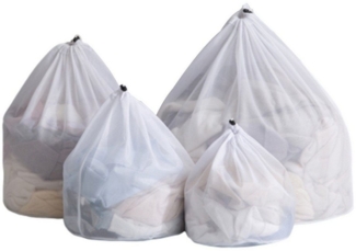 RWEUOQ Wäschenetz Hochwertiges 4er Set Feinmaschen,(Mit praktischem Schnürverschluss und 4 verschiedenen Größen, 4-St, Perfekt für Feinwäsche, Babykleidung)