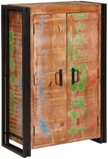 vidaXL Highboard mit Türen Braun Massives recyceltes Holz und Metall 4104768