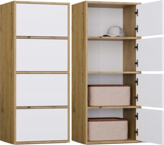 MAGOWA Kommode ALMA moderne Kommode mit TIP-ON System, Höhe: 119 cm - Breite: 50 cm - Tiefe: 40 cm