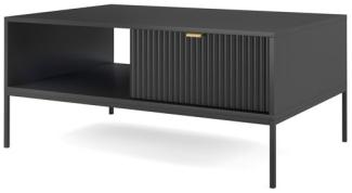 Couchtisch Nova Wohnzimmertisch 104x68cm schwarz MDF