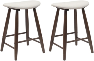 vidaXL Esszimmerstühle 2 pcs Hellbraun 46 x 37 x 63 cm 42020456