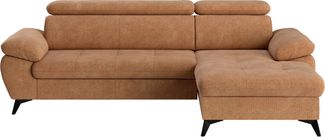 COTTA Ecksofa Hudson L-Form, B: 261 cm, mit Kopfteilverstellung, optional Bettfunktion & Bettkasten