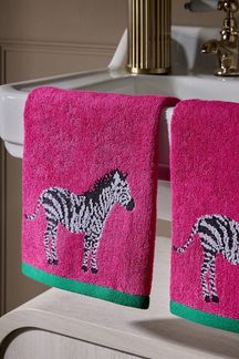 Next Handtuch Zebra-Gesichtswaschlappen aus Baumwolle, 2er-Pack, (2-St)