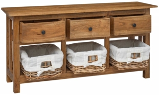 vidaXL Sideboard Massives Mahagoniholz 100x30x50 cm 244488