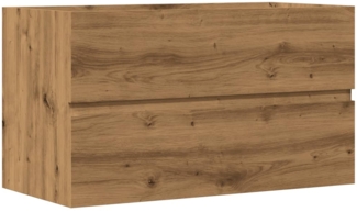 vidaXL Bad-Hängeschrank Artisan-Eiche 80x38,5x45 cm Holzwerkstoff 856247