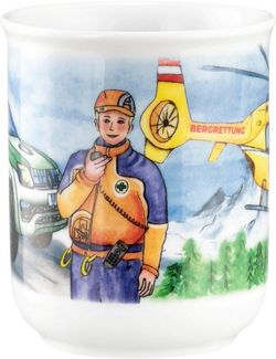 Seltmann Weiden Becher Compact, Blaulicht, 1-tlg, Porzellan, Becher mit Henkel 0,25 l