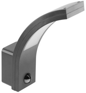 LED Außenleuchte Außenlampe Fassadenleuchte 10W mit Bewegungsmelder IP54 Schwarz