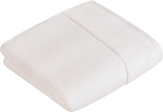 Vossen Handtuch Pure, Webfrottier (2-St), Baumwolle & VEGAN, mit eleganter Veloursbordüre