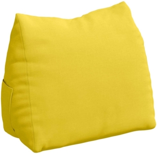 vidaXL Rückenkissen Helles Gelb 60 x 20 x 50 cm Stoff 42015040