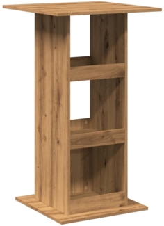 vidaXL Bartisch mit Ablagen Artisan-Eiche 60x60x102 cm Holzwerkstoff 854336